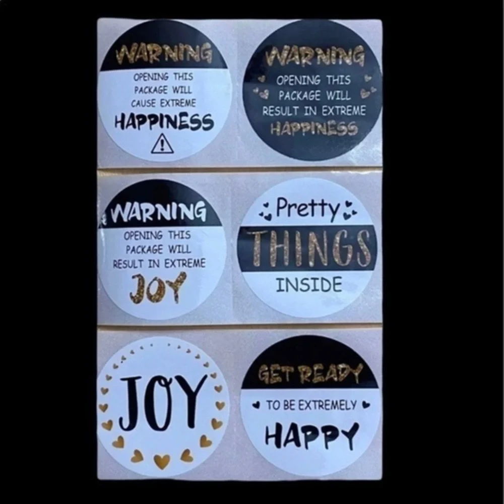 40 Extreme Happiness Stickers (6 designs)